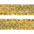 Тесьма с пайетками D16, шир. 35 мм/уп. 25+/-1 м, цвет золото - купить в Евпатории. Цена: 1 281.60 руб.
