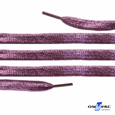 Шнурки #107-01, плоские 130 см, цв.розовый металлик - купить в Евпатории. Цена: 35.45 руб.
