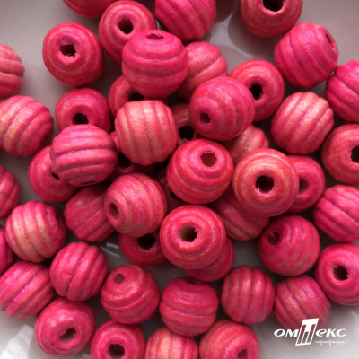 0309-Бусины деревянные "ОмТекс", 16 мм, упак.50+/-3шт, цв.023-розовый - купить в Евпатории. Цена: 62.22 руб.
