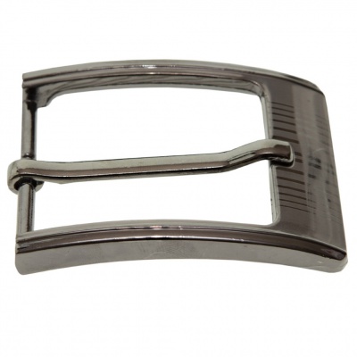 Пряжка металлическая для мужского ремня SC035#7 (шир.ремня 40 мм), цв.-тем.никель - купить в Евпатории. Цена: 43.93 руб.