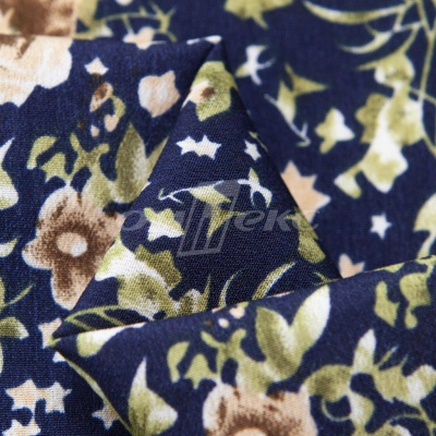 Плательная ткань "Фламенко" 1.1, 80 гр/м2, шир.150 см, принт растительный - купить в Евпатории. Цена 243.96 руб.