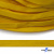 Шнур плетеный (плоский) d-12 мм, (уп.90+/-1м), 100% полиэстер, цв.269 - жёлтый - купить в Евпатории. Цена: 8.62 руб.