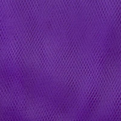 Фатин матовый 16-85, 12 гр/м2, шир.300см, цвет фиолетовый - купить в Евпатории. Цена 96.31 руб.
