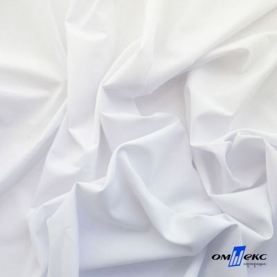 Ткань сорочечная Илер 100%полиэстр, 120 г/м2 ш.150 см, цв.белый - купить в Евпатории. Цена 290.24 руб.