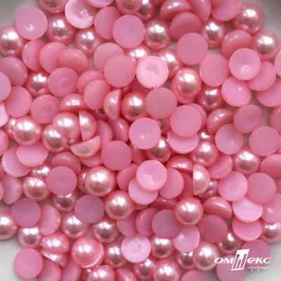 0404-5146В-Полубусины пластиковые круглые "ОмТекс", 10 мм, (уп.50гр=175+/-3шт), цв.101-св.розовый - купить в Евпатории. Цена: 64.11 руб.