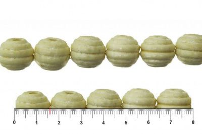 0309-Бусины деревянные "ОмТекс", 16 мм, упак.50+/-3шт, цв.035-белый - купить в Евпатории. Цена: 62.22 руб.