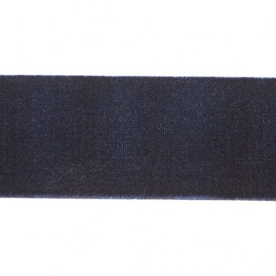 Лента бархатная нейлон, шир.25 мм, (упак. 45,7м), цв.180-т.синий - купить в Евпатории. Цена: 800.84 руб.