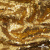 Трикотажное полотно, Сетка с пайетками,188 гр/м2, шир.140 см, цв.-тем.золото (#51) - купить в Евпатории. Цена 505.15 руб.