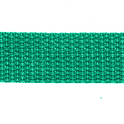 Стропа текстильная, шир. 25 мм (в нам. 50+/-1 ярд), цвет яр.зелёный - купить в Евпатории. Цена: 397.52 руб.