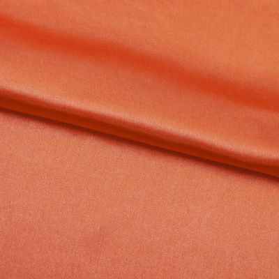 Поли креп-сатин 18-1445, 120 гр/м2, шир.150см, цвет оранжевый - купить в Евпатории. Цена 155.57 руб.