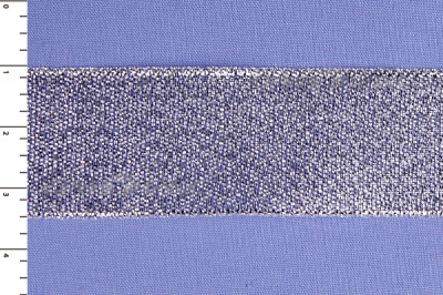 Лента парча MR-25, 25мм (33 м)  серебро - купить в Евпатории. Цена: 403.62 руб.