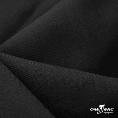 Ткань костюмная Зара, 92%P 8%S, BLACK, 200 г/м2, шир.150 см - купить в Евпатории. Цена 325.28 руб.
