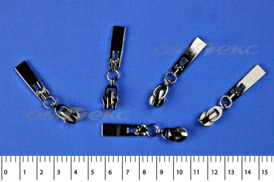 Слайдер декоративный, металлический №1/спираль Т7/никель - купить в Евпатории. Цена: 6.29 руб.