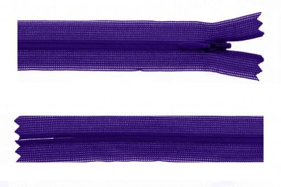Молния потайная Т3 866, 50 см, капрон, цвет фиолетовый - купить в Евпатории. Цена: 8.62 руб.