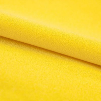 Креп стрейч Амузен 12-0752, 85 гр/м2, шир.150см, цвет жёлтый - купить в Евпатории. Цена 194.07 руб.