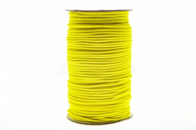0370-1301-Шнур эластичный 3 мм, (уп.100+/-1м), цв.110 - желтый - купить в Евпатории. Цена: 459.62 руб.