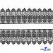 Кружево гипюр 0575-3188, шир. 80 мм/уп.13,7 м, цвет 080-чёрный