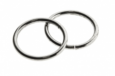 Кольцо металлическое d-15 мм, цв.-никель - купить в Евпатории. Цена: 2.48 руб.