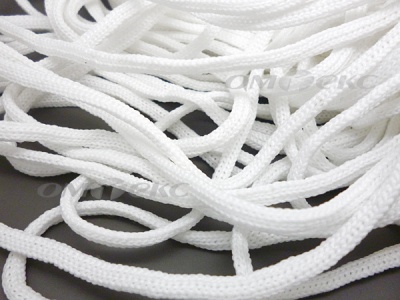 Шнур В-036 4 мм мелкое плетение 100 м белый - купить в Евпатории. Цена: 2.02 руб.