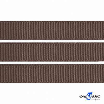 Репсовая лента 005, шир. 12 мм/уп. 50+/-1 м, цвет коричневый - купить в Евпатории. Цена: 164.91 руб.