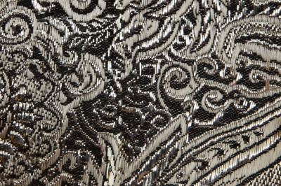 Ткань костюмная жаккард №11, 140 гр/м2, шир.150см, цвет тем.серебро - купить в Евпатории. Цена 383.29 руб.