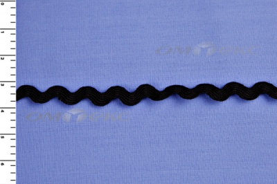 Тесьма плетеная "Вьюнчик"/черный - купить в Евпатории. Цена: 48.11 руб.
