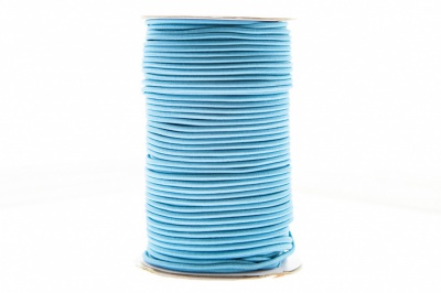 0370-1301-Шнур эластичный 3 мм, (уп.100+/-1м), цв.168 - голубой - купить в Евпатории. Цена: 459.62 руб.