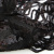 Трикотажное полотно с пайетками, шир.130 см, #311-бахрома чёрная - купить в Евпатории. Цена 1 183.35 руб.