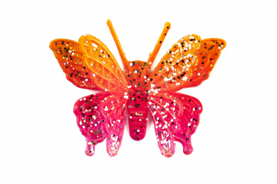 Бабочка декоративная пластиковая #10 - купить в Евпатории. Цена: 7.09 руб.