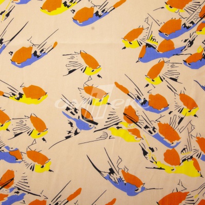 Плательная ткань "Софи" 14.1, 75 гр/м2, шир.150 см, принт птицы - купить в Евпатории. Цена 243.96 руб.