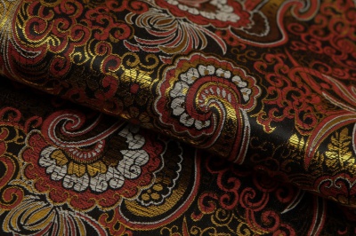 Ткань костюмная жаккард, 135 гр/м2, шир.150см, цвет бордо№6 - купить в Евпатории. Цена 441.95 руб.
