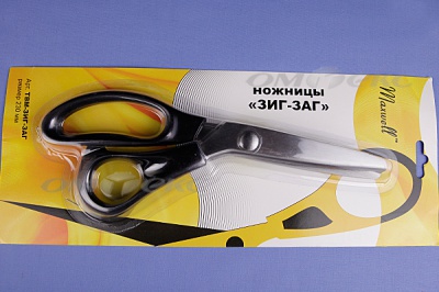 Ножницы ЗИГ-ЗАГ "MAXWELL" 230 мм - купить в Евпатории. Цена: 1 041.25 руб.