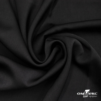 Ткань плательная Габриэль 100% полиэстер,140 (+/-10) гр/м2, шир. 150 см, цв. черный BLACK - купить в Евпатории. Цена 248.37 руб.
