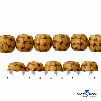 0189-Бусины деревянные "ОмТекс", 17 мм, упак.50+/-3шт - купить в Евпатории. Цена: 83.66 руб.
