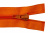 Спиральная молния Т5 849, 75 см, автомат, цвет оранжевый - купить в Евпатории. Цена: 16.28 руб.