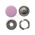 Кнопка рубашечная (закрытая) 9,5мм - эмаль, цв.003 - розовый - купить в Евпатории. Цена: 5.74 руб.