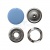 Кнопка рубашечная (закрытая) 9,5мм - эмаль, цв.182 - св.голубой - купить в Евпатории. Цена: 5.74 руб.