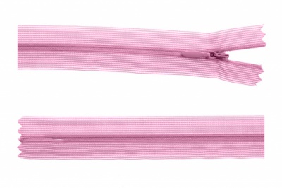 Молния потайная Т3 513, 60 см, капрон, цвет св.розовый - купить в Евпатории. Цена: 10.13 руб.