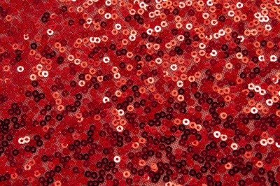 Сетка с пайетками №18, 188 гр/м2, шир.130см, цвет красный - купить в Евпатории. Цена 371 руб.