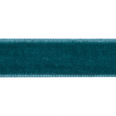 Лента бархатная нейлон, шир.12 мм, (упак. 45,7м), цв.65-изумруд - купить в Евпатории. Цена: 392 руб.