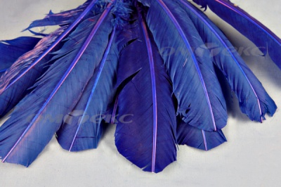 Декоративный Пучок из перьев, перо 23см/синий - купить в Евпатории. Цена: 12.34 руб.