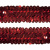Тесьма с пайетками 3, шир. 30 мм/уп. 25+/-1 м, цвет красный - купить в Евпатории. Цена: 1 087.39 руб.