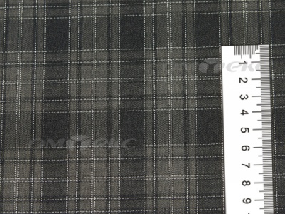 Ткань костюмная клетка 25235 2004, 185 гр/м2, шир.150см, цвет серый/бел - купить в Евпатории. Цена 